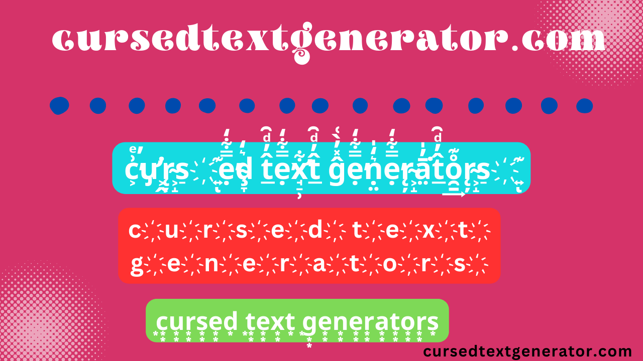Emoticon cursed text generator